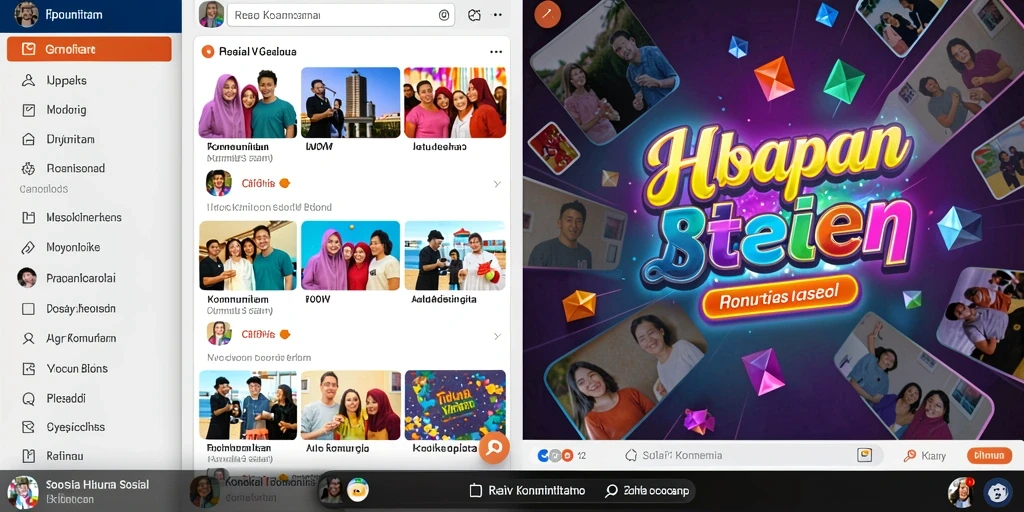 Screenshot menampilkan fitur turnamen dengan grafik yang memukau.