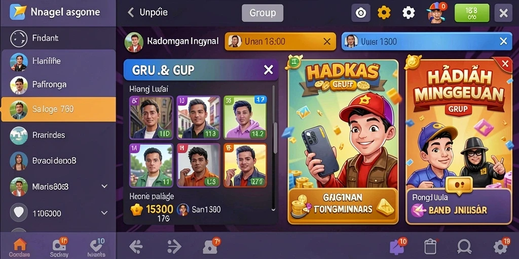 Mode multiplayer yang membuat bermain lebih seru.
