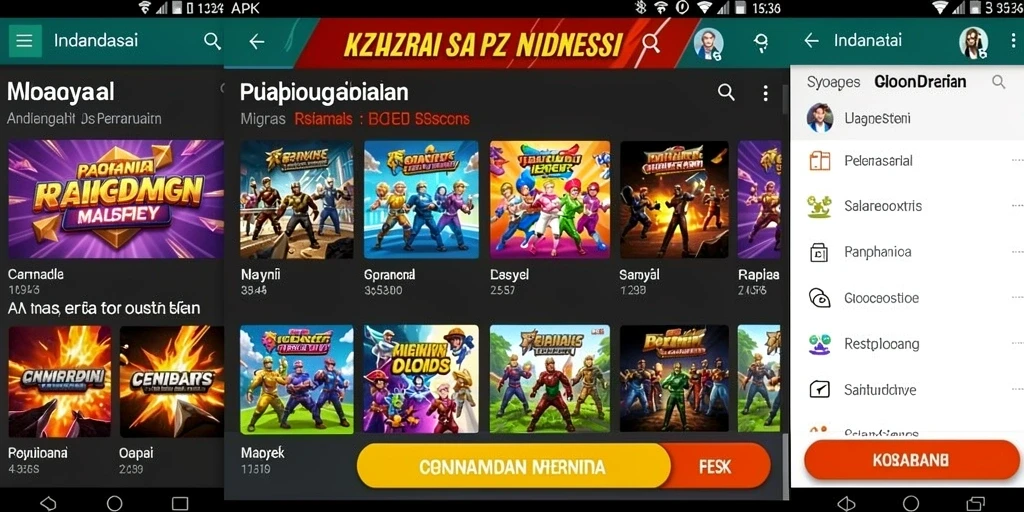 Beragam pilihan permainan yang menarik untuk dimainkan.