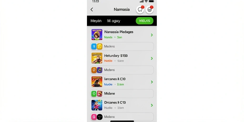 Screenshot menunjukkan tablet permainan yang memukau.
